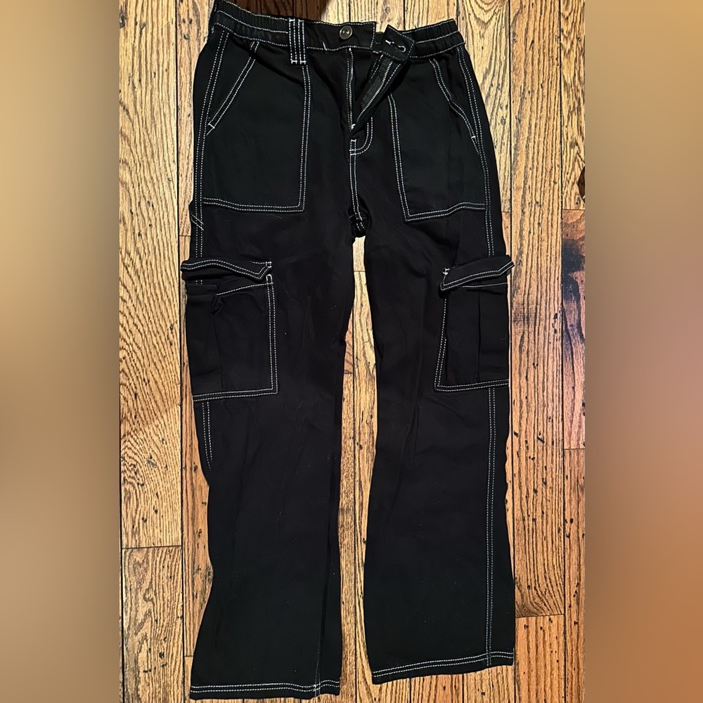 Urban outfitters black cargo skate jean